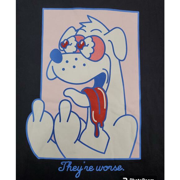 A-Lab | Stressed Out Dog T-shirt | Size Large - Picture 5 of 5